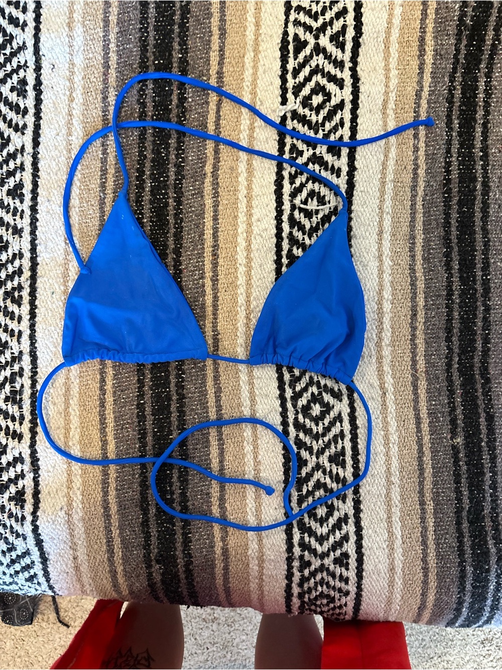 Women’s Royal Blue Triangle Bikini Top